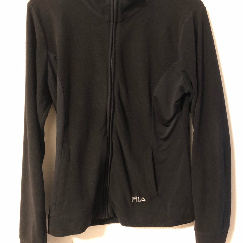 Fila women’s jacket zip up medium black - Picture 2 of 8